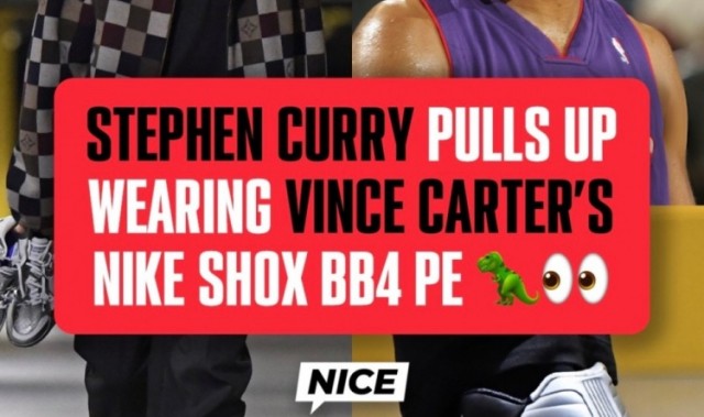 GA黄金甲平台-库里穿卡特球鞋致敬前辈！卡特：我看到你了 斯蒂芬！